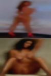 Fluffy nude woman