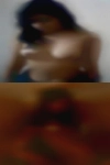 Roaring nude woman
